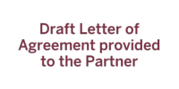 Draft Letter of Agreement provided to the Client